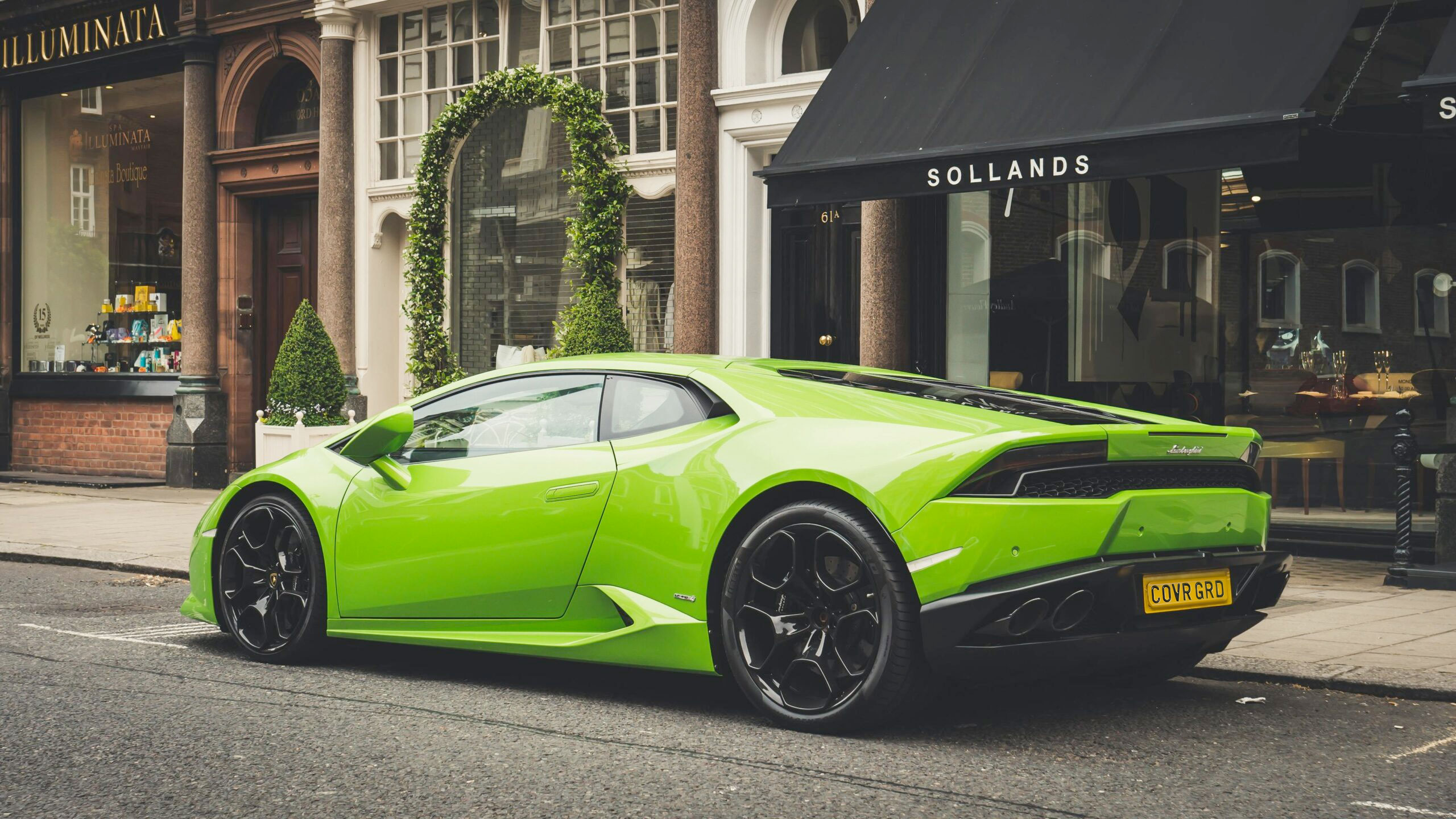 sports car on london street
